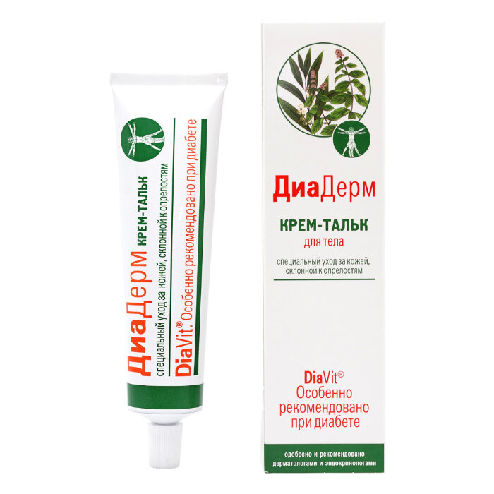 Крем-тальк для тела "ДиаДерм", 75 мл