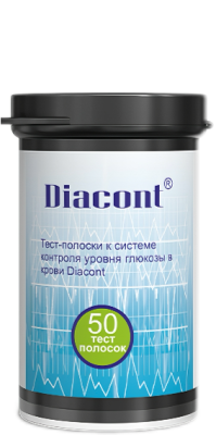Тест-полоски Диаконт Коннект Diacont Connect №50