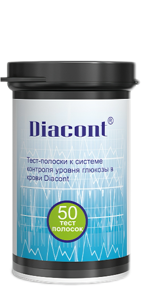 Тест-полоски Диаконт Коннект Diacont Connect №50