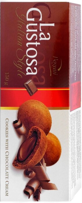 Печенье  "Шоколадный крем" Бугатти ля густоза/Bogutti La Gustosa