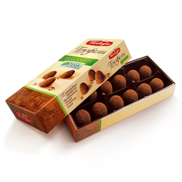 Конфеты "Трюфель" Победа вкуса 180 гр без добавления сахара в коробке 2108