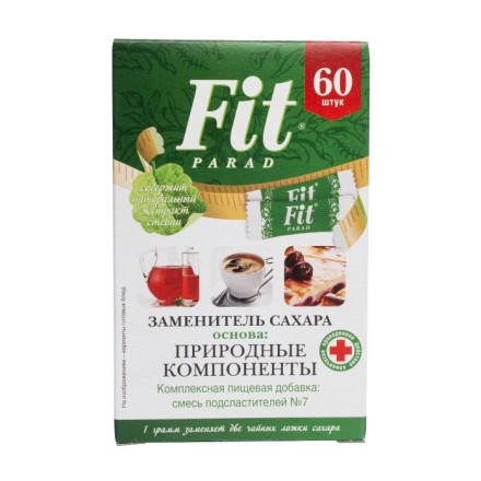 Заменитель сахара "Природные компоненты" ФитПарад / FitParad № 7