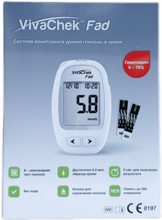 Глюкометр VivaChek Fad ВиваЧек Фад 