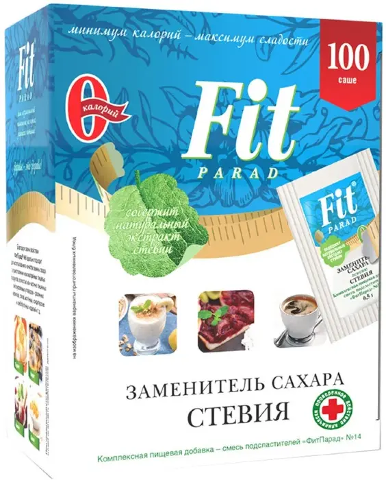 Заменитель сахара "Стевия" ФитПарад / FitParad № 14