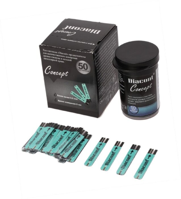 Тест-полоски Диаконт Концепт Diacont Concept №50