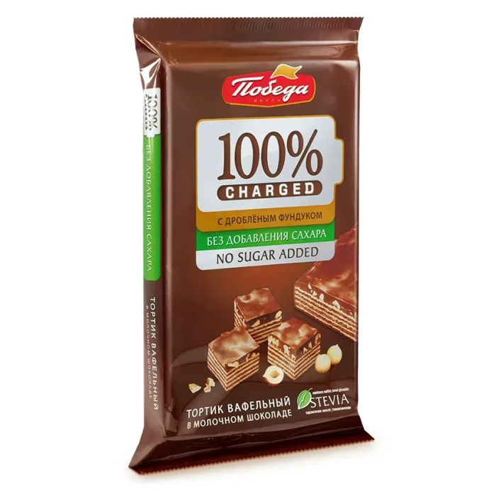 Торт вафельный "Чаржед" с фундуком в молочном шоколаде без сараха 596