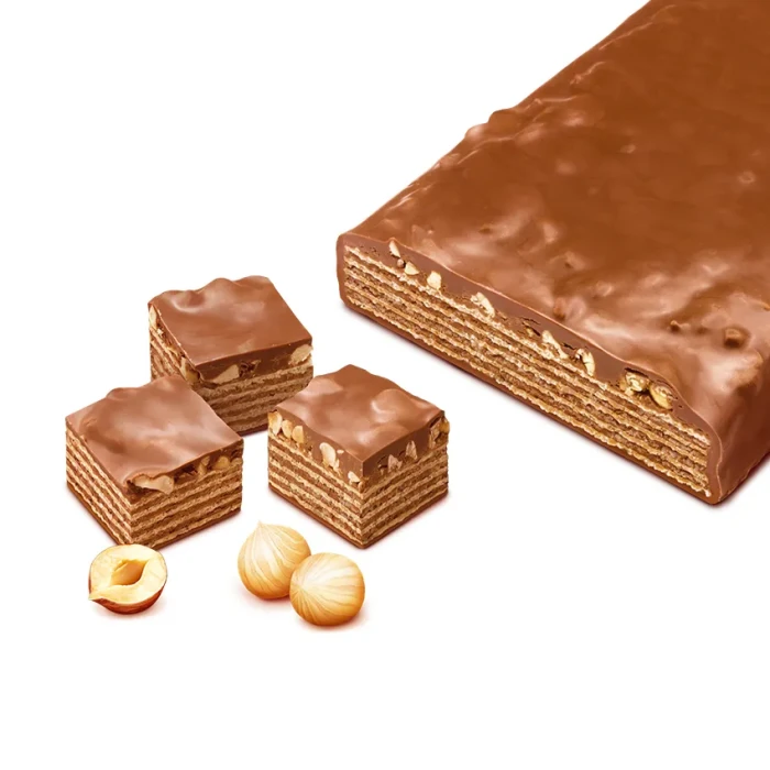 Торт вафельный "Чаржед" с фундуком в молочном шоколаде без сараха 596