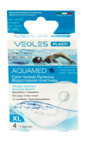 Пластырь водостойкий невидимый Веолес Veoles 4 штуки 7,5х5 см