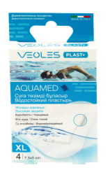 Пластырь водостойкий невидимый Веолес Veoles 4 штуки 7,5х5 см