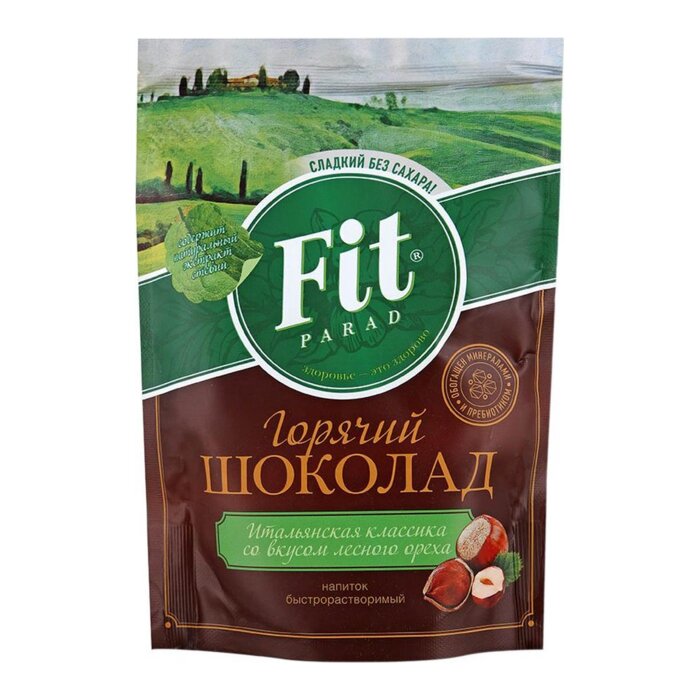 Быстрорастворимый горячий шоколад "Лесной орех" ФитПарад FitParad