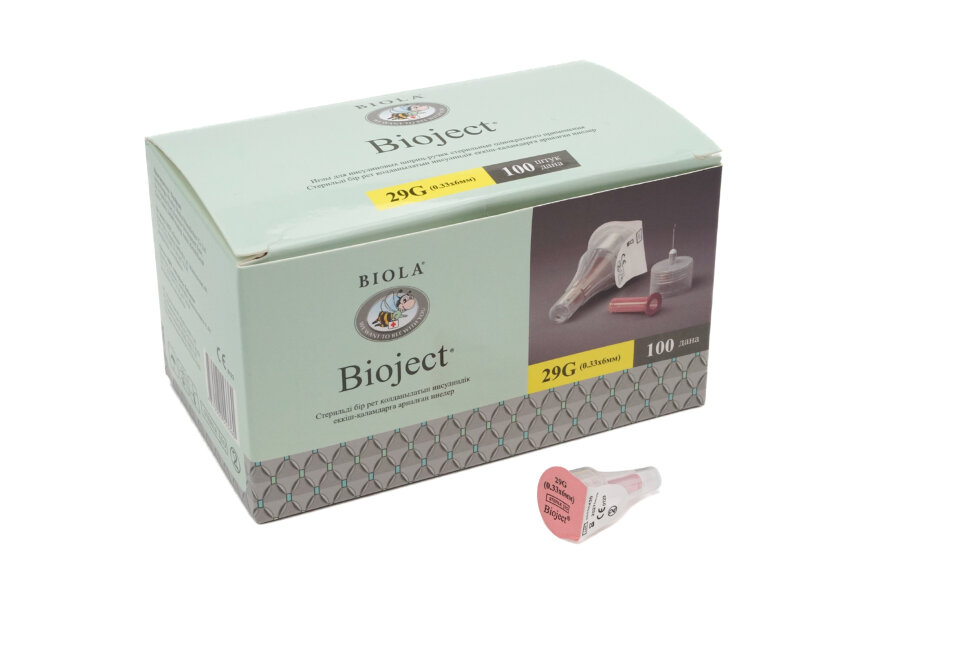 Bioject Иглы для шприц-ручки Bioject 29G (0,33x6мм) купить за 3 690 T в Диабетика